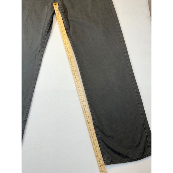 Calvin Klein Jeans Mens Relaxed Straight Leg Black Pants Size 36 - Picture 3 of 4